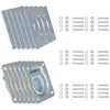 vidaXL Occhielli di fissaggio per rimorchi 6 pz. Acciaio Anteprima dell’immagine prodotto 1