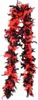 Halloween Federboa rot-schwarz Produktbild-Vorschau 4