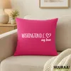 Huuraa Kissenbezug Washington D.C. my love 40x40cm Fuchsia Produktbild-Vorschau 2