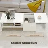 HOMCOM Couchtisch Wohnzimmertisch mit Verstecktem Stauraum Produktbild-Vorschau 5