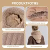 ASKSA balaclava čepice 3 v 1 se šálou a maskou, pletená Náhled obrázku produktu 6