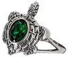 Ring Schildkröte Edelstahl mit grünem Zirkonia 56 (17.8 mm Produktbild-Vorschau 4