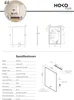 HOKO Specchio da bagno a LED 100x70 cm / 70x100 cm Montana Anteprima dell’immagine prodotto 7