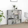 vidaXL Bücherregal Raumteiler Betongrau 100x24x94 cm - Produktbild-Vorschau 3