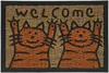 Tapis d'entrée Relaxdays en fibre de coco, avec des chats Voir les images du produit 1