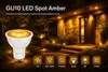 GU10 LED Spot Amber Bernsteingelb 7W 38° 2er Set Deko Party Produktbild-Vorschau 2