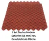 1 Set Dachschindeln Schiefer (55 mm) rot Produktbild-Vorschau 8