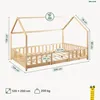 Kinderbed 'Sisimiut', Montessori-stijl, met geïntegreerde Productafbeelding-voorbeeld 4