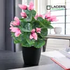 Lacers SMARAGDLINE künstliches Alpenveilchen 2er Set rosa - Produktbild-Vorschau 4