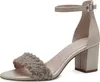 MARCO TOZZI Damen Sandalette geschlossene Ferse Glitzer Produktbild-Vorschau 1