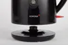 A black electric kettle is shown from the bottom up, detached from its base. Produktbild-Vorschau
