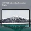 A tablet displaying a scenic mountain and lake image, with marketing text at the top. Náhled obrázku produktu
