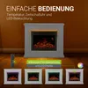 Juskys Elektrokamin 1000 / 2000 W - Standkamin mit Heizung, Produktbild-Vorschau 6
