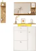 Set guardaroba Merax 3 pezzi, con specchio, cappelliera con Anteprima dell’immagine prodotto 8