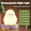 LED Nachtlicht Silikon Birne Touch Nachtlampe USB-Aufladbar Produktbild-Vorschau 6