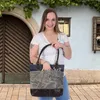 Sunsa Vintage Shopper. Płócienna torba na ramię ze skórą. Podgląd zdjęcia produktu 6