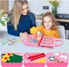 Montessori Sensoric Manipulation Panel Clock Material Case Náhľad obrázku produktu 7
