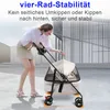 Hundebuggy Hundewagen mit Meshfenster, Klappbar mit 2 Produktbild-Vorschau 9