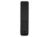 The back of a black remote control is shown against a white background. Anteprima dell’immagine prodotto