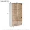 Lot de 2 vitrines - 80 x 40 x 160 cm, blanc - Éclairage LED Voir les images du produit 7