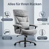 Ergonomischer Büro-Chefsessel bis 200kg, XXL breiter Sitz Produktbild-Vorschau 2