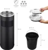 WELLGRO 2 in 1 Standaschenbecher Edelstahl für draußen – Produktbild-Vorschau 5