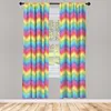 ABAKUHAUS Regenbogen Vorhänge, Gardinen, Bunter Produktbild-Vorschau 2