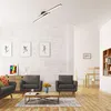 Design plafondlamp, zwart, modern, voor de woonkamer, Productafbeelding-voorbeeld 2