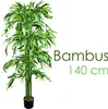 Bambù Pianta Albero Artificiale Plastica con Legno Naturale Anteprima dell’immagine prodotto 1