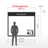 ESMART Professional MIROLO | Rolloleinwand | 203 x 152 cm Produktbild-Vorschau 2