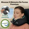 FLOWZOOM COMFY Coussin de voyage avec capuche, memory foam, Voir les images du produit 8