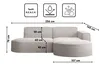 Kaiser Möbel Ecksofa, Sofa L form, Couch L form MODENA L Produktbild-Vorschau 3