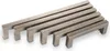 A group of cabinet handles of varying lengths arranged diagonally on a white background. Produktbild-Vorschau
