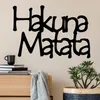 Wallity, Hakuna Matata 8, nástěnná dekorace, černá, kov, 69 Náhled obrázku produktu 1