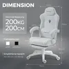 Ergonomischer Gaming-Stuhl mit Lendenstütze, Velours, Produktbild-Vorschau 3