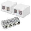 kwmobile 2x CAT 6A Aufputz Netzwerkdose inkl. 4x Keystone Produktbild-Vorschau 5
