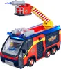 A toy fire truck with a ladder and a firefighter figure. Produktbild-Vorschau