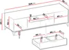 MIRJAN24 TV-Lowboard Xylix Bis 2D1SZ, TV-Schrank, Produktbild-Vorschau 6