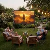 tectake Beamer-Leinwand mobil mit Stativen 126 Zoll 319cm Produktbild-Vorschau 8