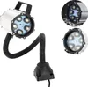 A product shot of a flexible LED work light with a magnetic base, shown from the front and with two close-up insets. Podgląd zdjęcia produktu