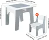 VEVOR Kindertisch 597x597x495 mm, 4-in-1-Aktivitätstisch & Produktbild-Vorschau 8