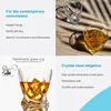 Intirilife 2x Whisky Glas in Transparent 'TWISTED' – Old Produktbild-Vorschau 5