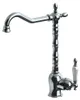 Retro Küchenarmatur Chrom 360 Messing Wasserhahn Produktbild-Vorschau 1