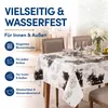 Wachstuch Tischdecke 160 rund Blumen Muster rund abwaschbar Produktbild-Vorschau 2