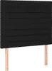 Kopfteile 2 Stk. Schwarz 90x5x78/88 cm Stoff Produktbild-Vorschau 1