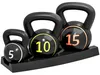 SPORTNOW Sada 3 kettlebellov, 2,2 kg, 4,5 kg, 6,8 kg, pre Náhľad obrázku produktu 1