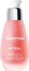 A product shot of a pink serum bottle with a silver pump dispenser. Produktbild-Vorschau