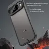 A phone case is shown falling towards rocks and fire, illustrating its protective qualities. Produktbild-Vorschau