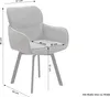 A diagram of a chair with dimensions indicated by lines and measurements. Produktbild-Vorschau