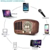 A diagram showing a retro radio's compatibility with various electronic devices. Produktbild-Vorschau
